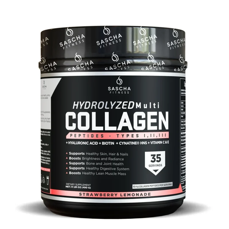 COLAGENO HIDROLIZADO - SASCHA FITNESS - 35 Servidas Strawberry